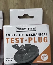 Twist Tite 1 1/2” Plastic Twist-Tite Mechanical Wingnut Test Plug - NEW