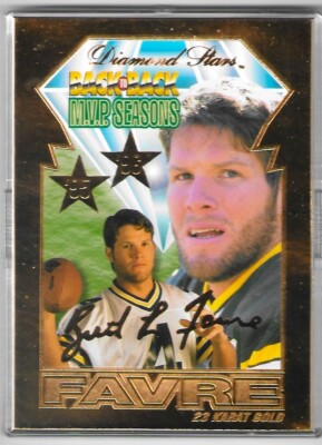 1994-97 Bleachers #10 Brett Favre (Diamond Star)/1996 ScoreBoard 10,000