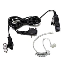 Refuelergy Headset Earpiece PTT Mic for VERTEX 2-Way Radio w/ Reinforced Wires