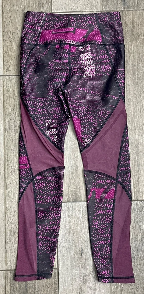Under Armour HeatGear Compression Leggings Yoga Pants Womens Size S Small Purple - Image 2 of 4