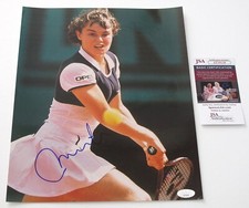 Martina Hingis signed Autographed 11x14 Photo AUTO SWISS MISS Tennis JSA COA