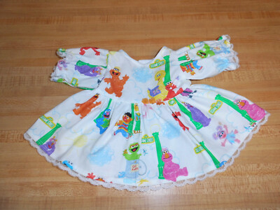 SESAME STREET dress with lace for 16'' CPK Cabbage Patch kids -- all characters