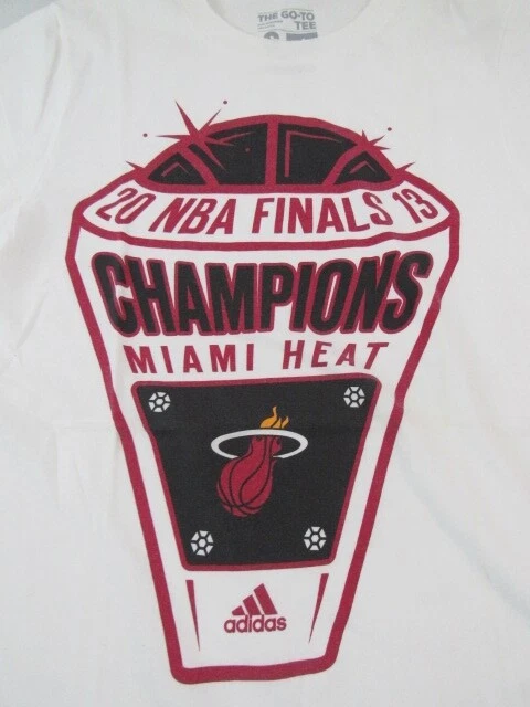 Adidas Go To Tee 2013 Miami Heat Basketball Championship Ring White S NEW - Image 3 of 3
