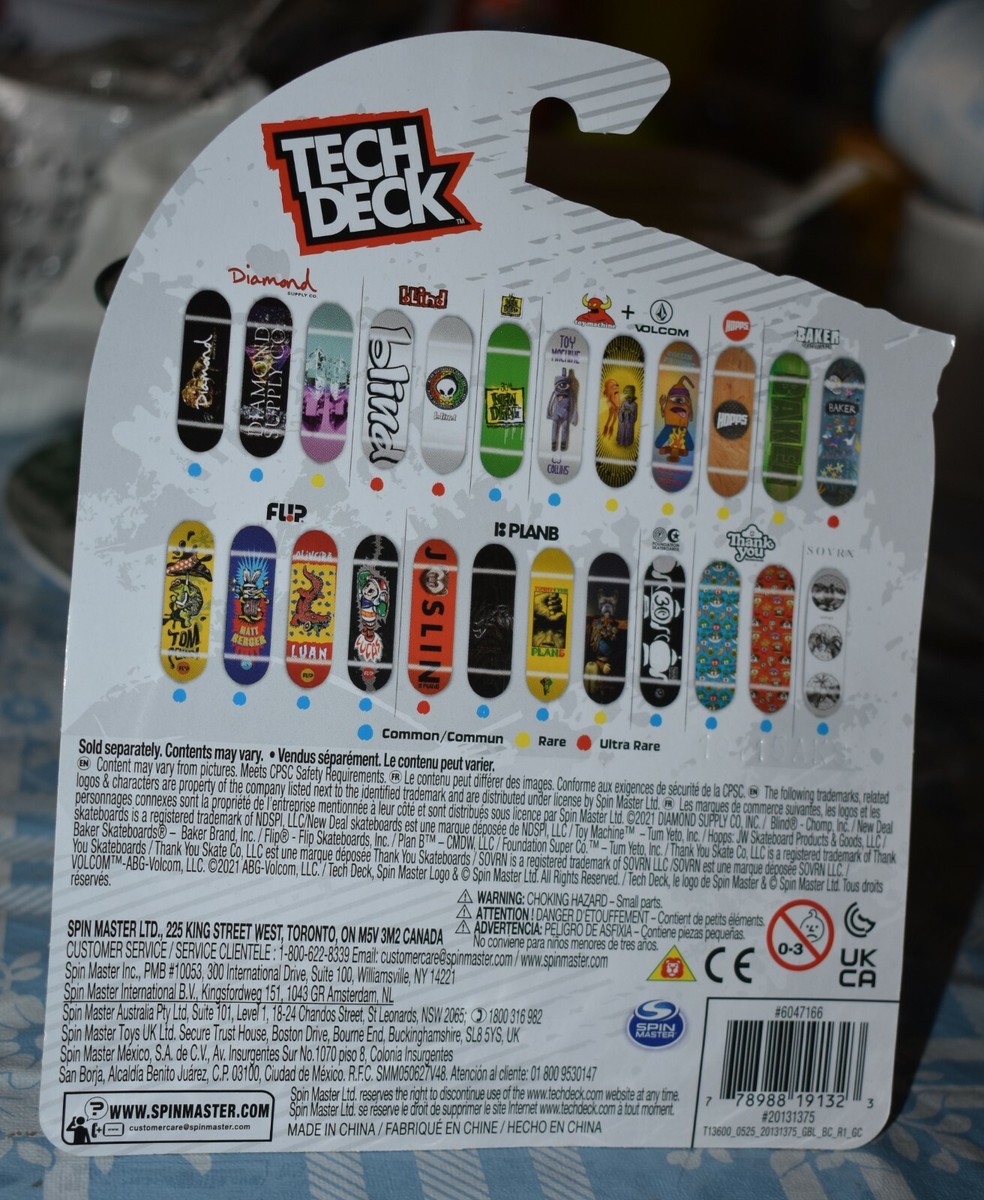 Tech Deck 2022 SPIN MASTER BAKER ULTRA RARE Finger Skateboard NEW
