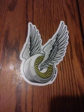SPITFIRE SKATEBOARD WHEELS THE RIDING FREE WINGS LOGO DIE CUT SKATEBOARD STICKER