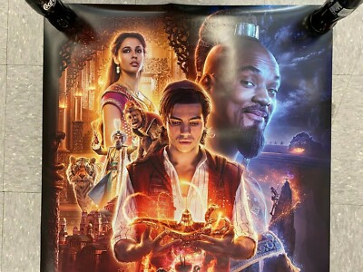 2019 DISNEY ADVANCE PROMO *ALADDIN* DOUBLE SIDED POSTER 27 X 40