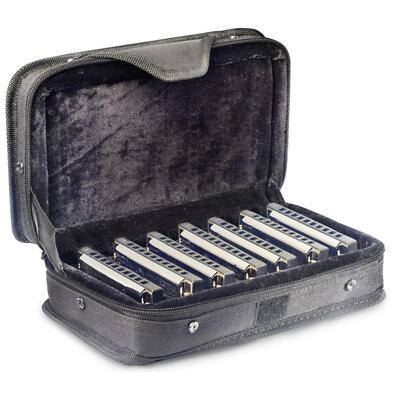 Stagg BJH-B20 SET1 Howlin Harp Blues Mundharmonika Set mit Koffer