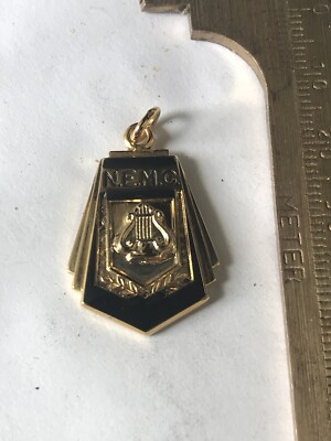 Vintage New Enamel N.E.M.C Music Charm RARE