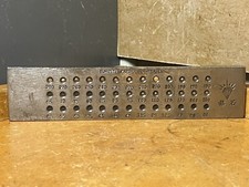 Vintage TUNGSTEN CARBIDE JEWELRY WIRE DRAWPLATE For Jewelry Making 