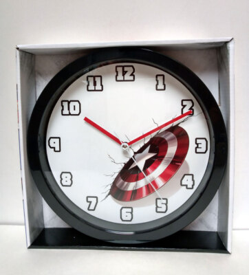 Marvel Captain America Shield 10'' Wall Clock Home Kids Boys Wall Gift Room Decor