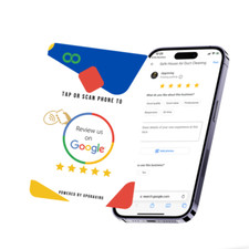 Google Review Card with QR Code