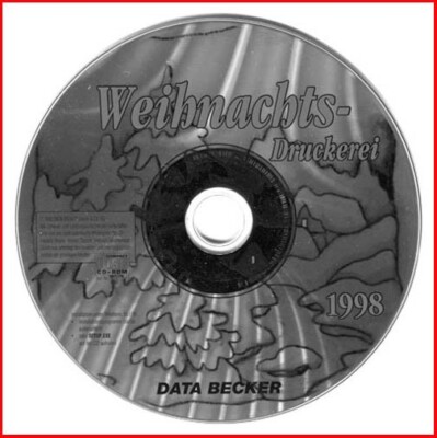 CD - Data Becker - Weihnachts Druckerei 1998 - ganz persönliche Foto-Grüße