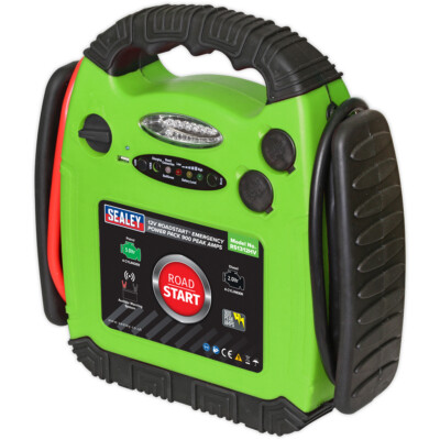 900A Notstarthilfe - geformtes Gummikoffer - 12V Autobatterie - hohe Sichtbarkeit