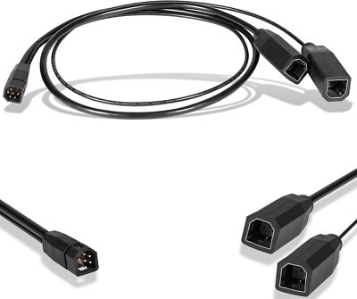 9 M SIDB Y 9-Pin Side Imaging Dual Beam Splitter Cable For Humminbird 720101-1