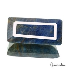 Zertifiziert 145.80 Cts Natürlich Unbehandelt Blauer Saphir Oktagon Schliff Lose