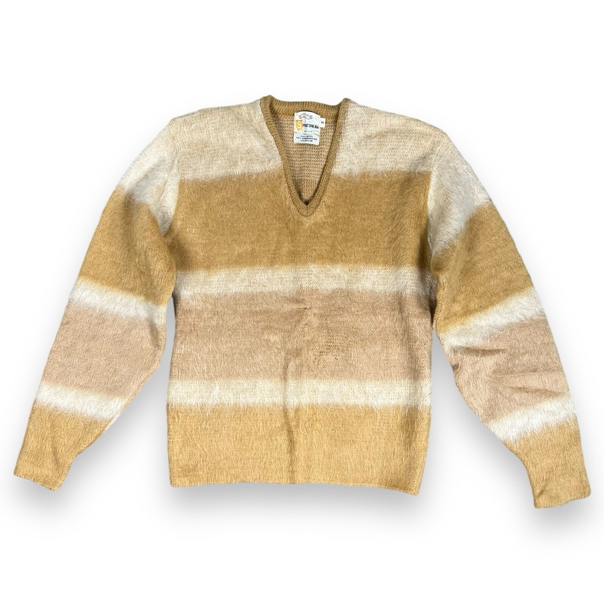 Vintage 60s Mohair Shaggy Cardigan Mustard Yellow Kurt Vintage 60s Mohair Shaggy Cardigan Mustard Yellow Kurt