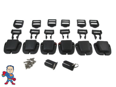 6X Spa Hot Tub Cover Latch Strap Repair Kit & Key Catalina Cal Spa Video How To