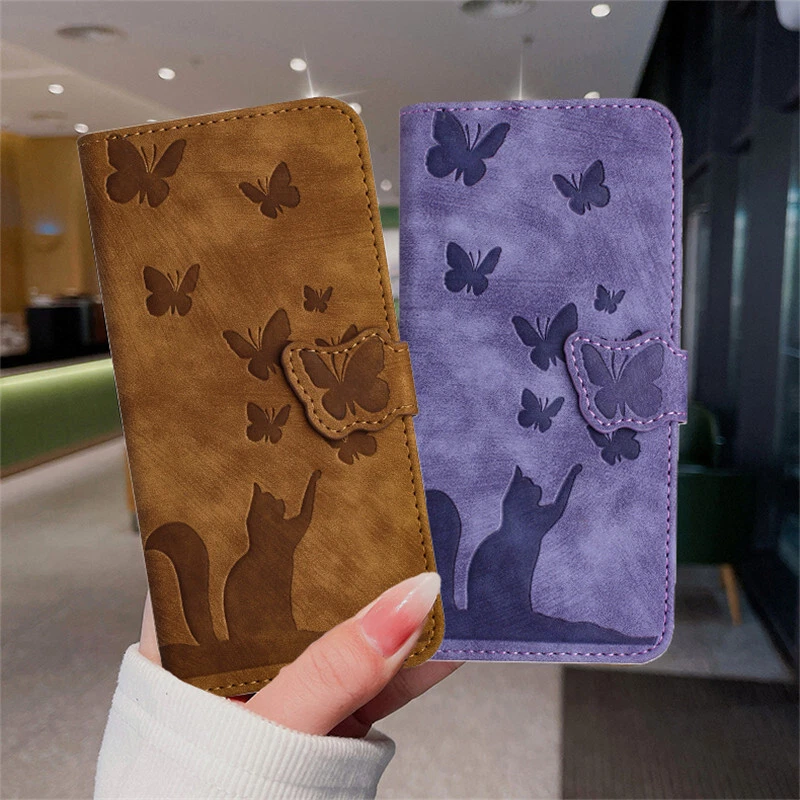 Funda Para Samsung Galaxy S25 Ultra FE S22 S21 S23 Cuero Abatible Billetera Teléfono Cubierta Foto 3 de 4