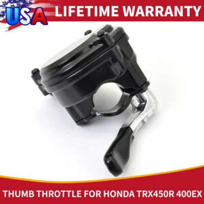 New Thumb Throttle For Honda ATVs – Fits TRX450R, TRX400EX, 300EX, 250R & More (Black)