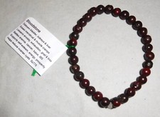 Natural Gemstone 6mm Bloodstone Bracelet by Healing Light Stones
