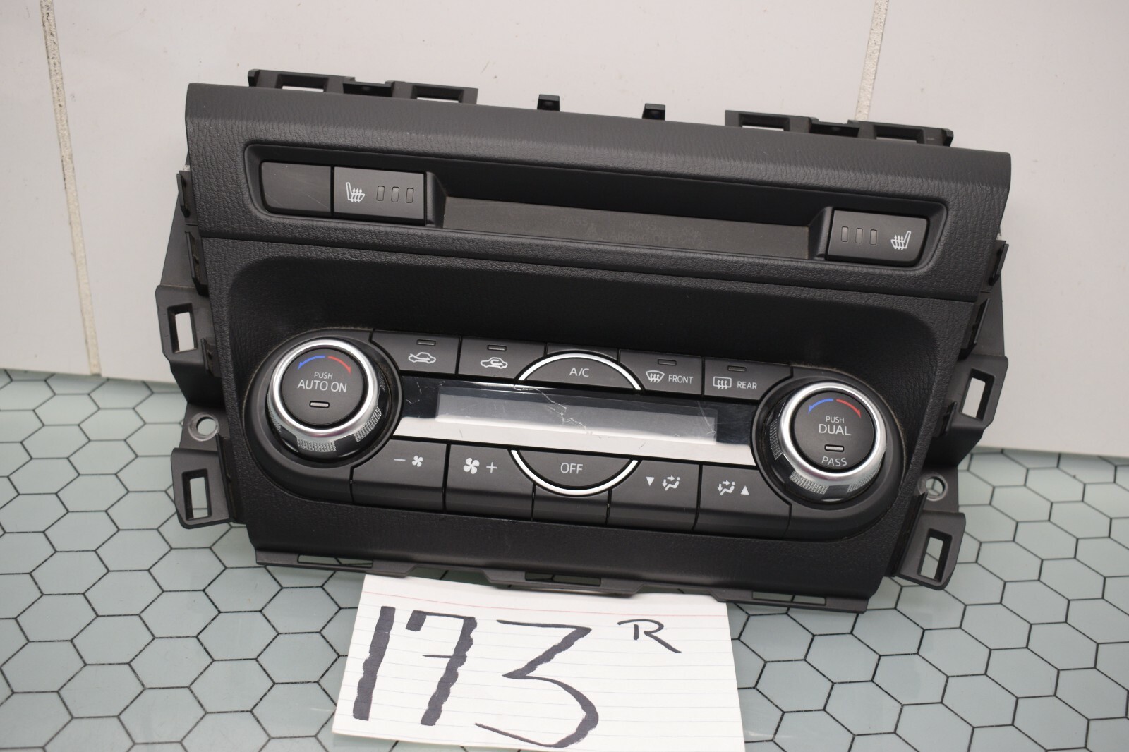 2017 2018 Mazda 3 AC and Heater Control Used Stock #173-R 