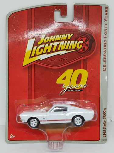 Johnny Lightning White 1968 Shelby GT500 Diecast C7