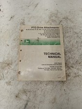 John Deere PTO Drive Attachments Technical Manual TM1594 10/95 Mower Tiller Snow