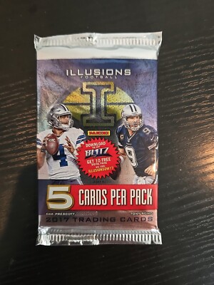 2017 Panini Illusions Football Hobby Box Pack   Super THICK PACK RPA? MAHOMES RC