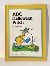 Abc Halloween Witch 1977 Ida Delage Hardcover Book Drawings By Lou Cunette Vgc