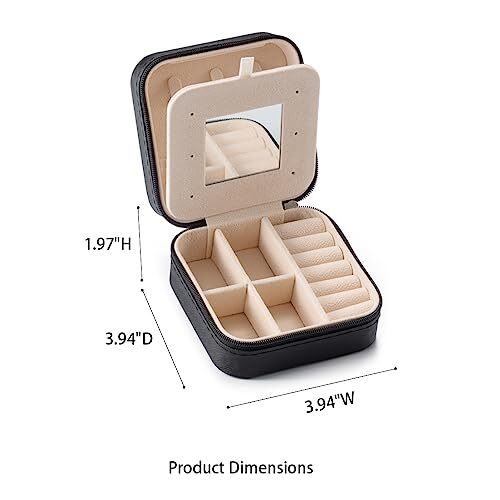 Mini Travel Jewelry Bag Organizer – 3-Pack Foldable Pouches With Snap Button, Velvet Lined, For Rings, Necklaces, Earrings