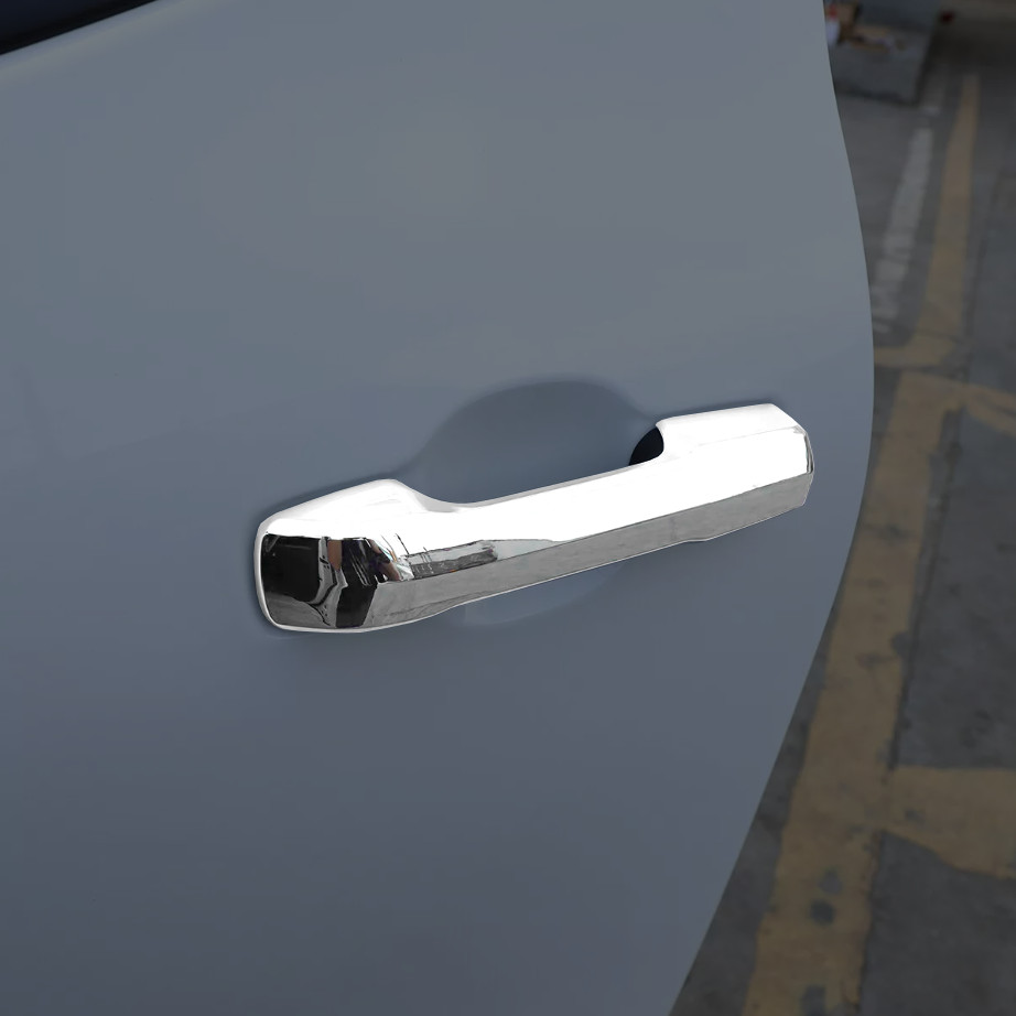 For Toyota Tundra 2022-2025 ABS Chrome Front & Rear Door Handle Cover Trim Caps