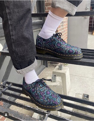 Dr.Martens Floral Jacquard Oxord Shoes