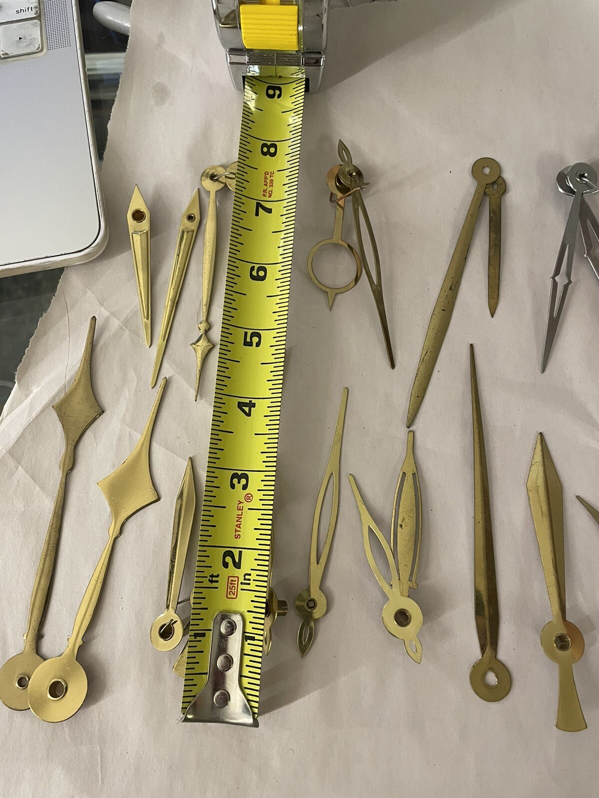 Lot Of Vintage Brass Deco/ Mid Century Clock Hands eBay