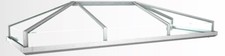 Vordach Kristall 2 Acrylglas - Aluminium