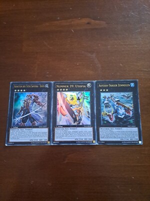 YuGiOh! 3 XYZ Karten: Nummer 39: Utopia, Shien, Zenmeilen || Super Rare
