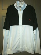 Nike Jumpman Jordan Dri-Fit Black White Zip Front Jacket Men's XL Z3-31