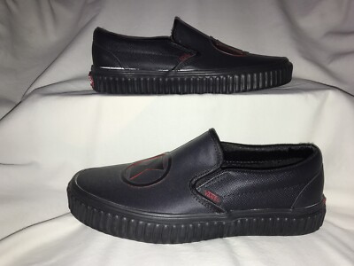 Vans Marvel Black Widow Classic Slip On Women's New Skate Shoes 