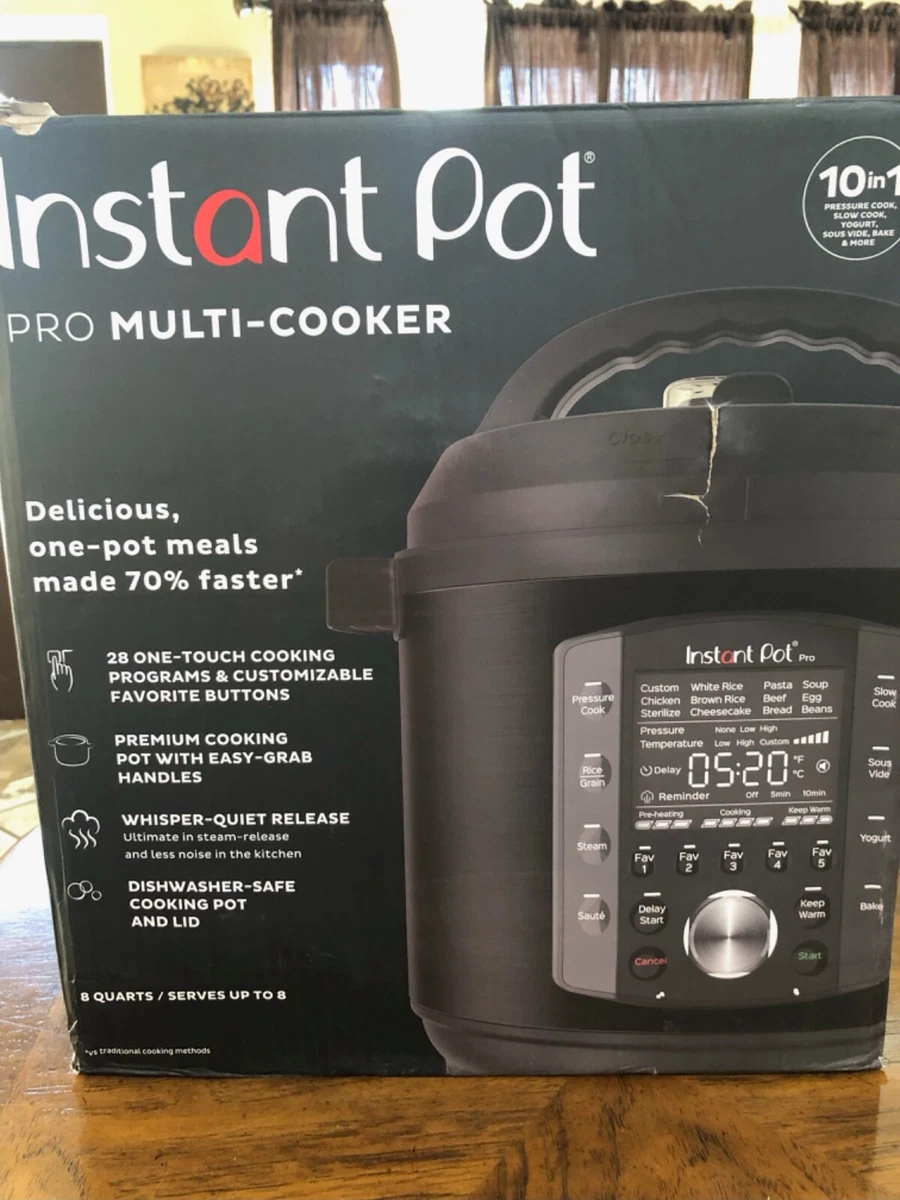  Instant Pot Pro 10-in-1 Pressure Cooker, Slow Cooker