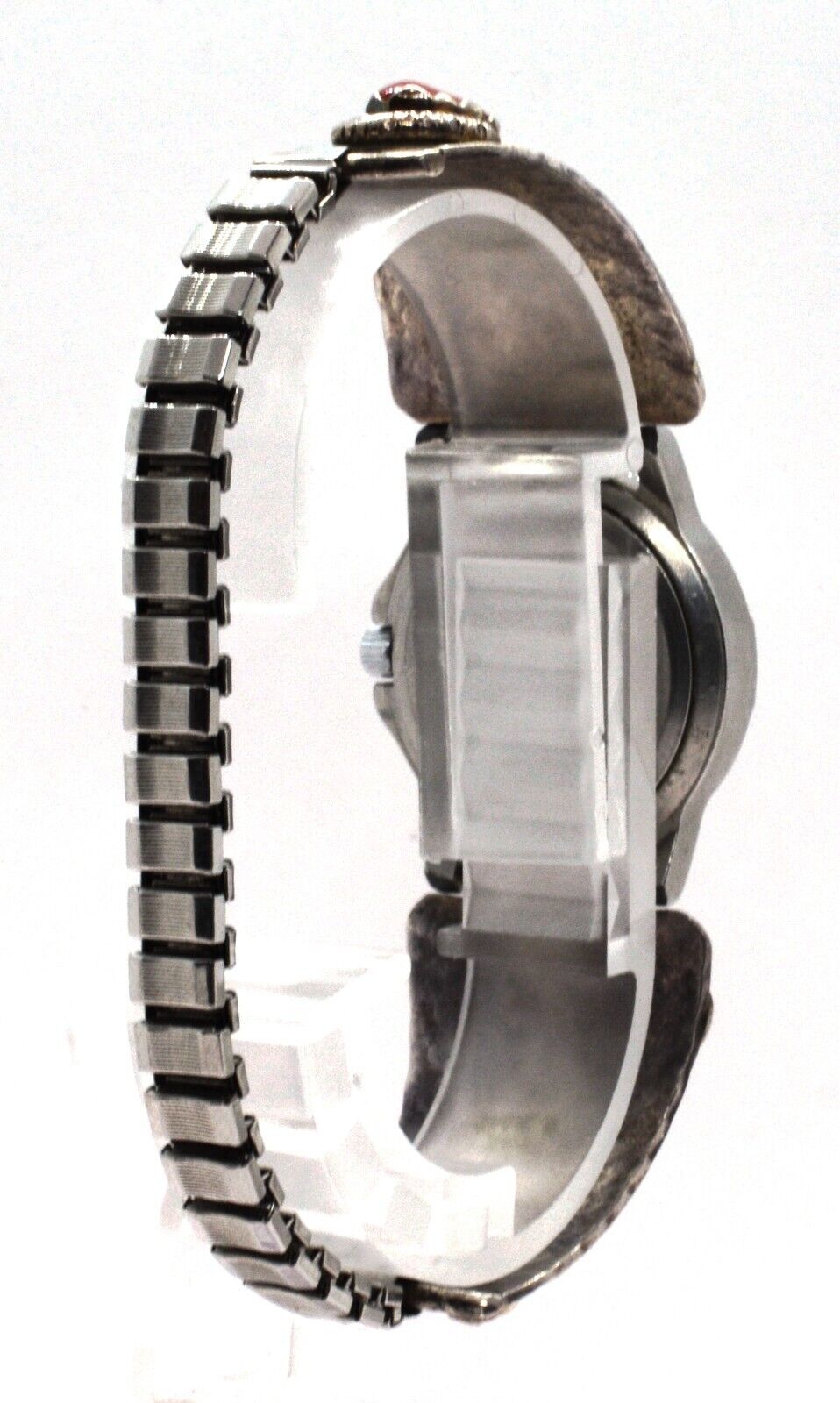 Zuni Native 925 Sterling Silver Timex Watch C. Ef… - image 3