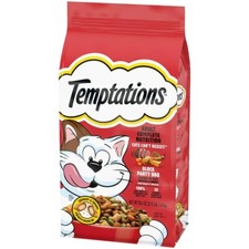 😺TEMPTATIONS BBQ Chicken Beef Flavor Adult Dry Cat Food 1 BAG, FREE SHIP