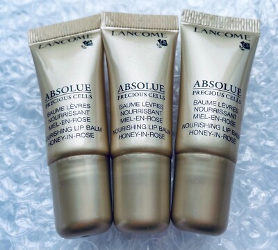 3 x Lancome Absolue Precious Cell Nourishing Lip Balm Honey In