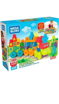 FISHER PRICE FIRST BULDERS - MEGA BLOKS - ABC LERNZUG - 60 STÜCK **NEU**