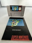Super Mario World - Original and Authentic SNES Super Nintendo Game with Manual