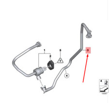 Ligne de reniflard de r�servoir de carburant BMW 5 F10 13907636130 7636130
