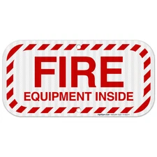 Fire Equipment Inside Sign, Fire Safety Sign,