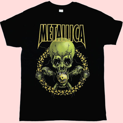 METALLICA NO LEAF CLOVER Black Unisex T-shirt Size S-5XL