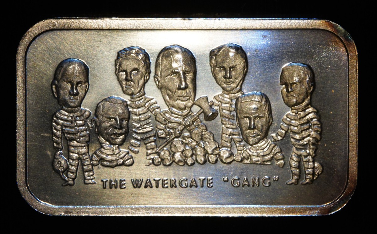 Nixon Watergate Gang Haldeman Ehrlichman Mitchell Dean 1oz 999