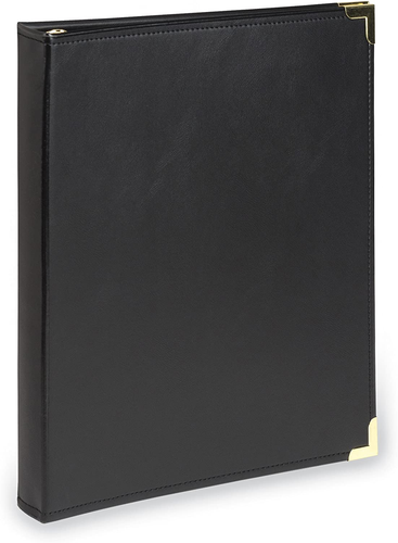 Samsill Classic Collection Executive Presentation 3 Ring Binder Black