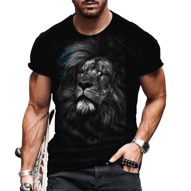 Camiseta Manga Corta Gráfico Moda Hombre Aptitud Física Casual Suave Tee Top
