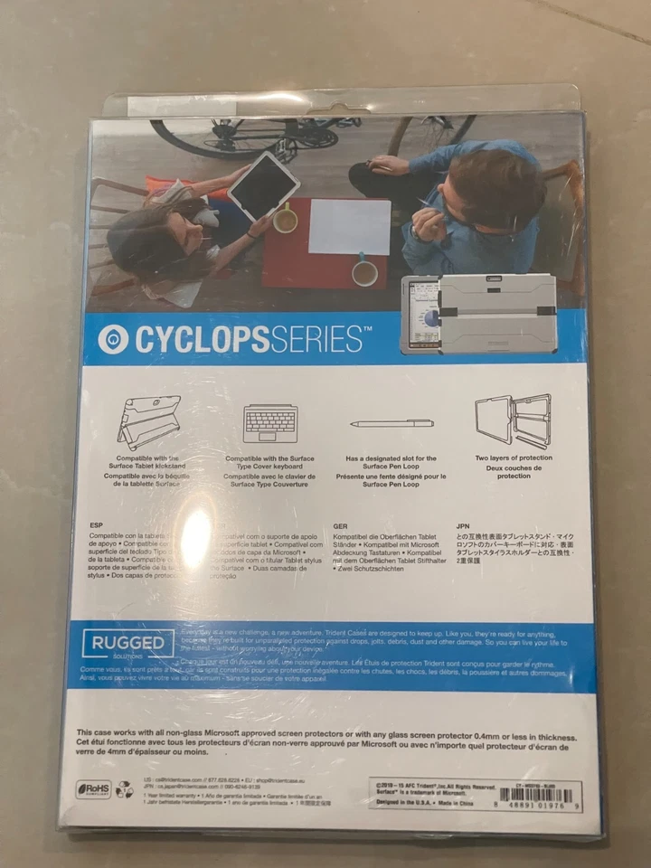 New Trident CY-MSSF03-BL000 Microsoft Surface 3 Cyclops Series Blue - Image 2 of 2
